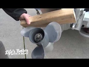 How to pull off the propeller from your outboard motor and check for tangled fishing line