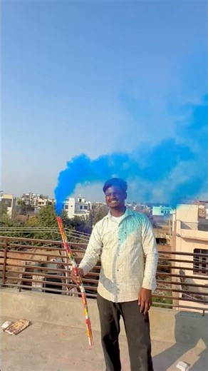 Make a biggest colour smoke at home 🏡😍 #shorts