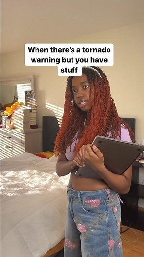 SHE IGNORED THE TORNADO!🌪️