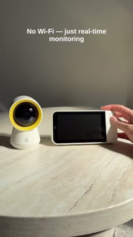 Ellie Baby Monitor, 5" IPS Screen, 1080P HD No WiFi Camera, 6000mA Battery Life, 1000ft Long Distance, Smart Monitoring: Cry Detection, Virtual Fench, Sleep Analysis, 24hrs Playback, Anti-Noise