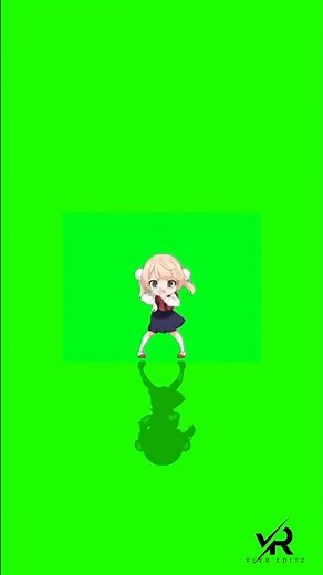 Anime Girl Dancing Green Screen | Anime Girl Dance No Copyright Chroma Key Video #Greenscreen