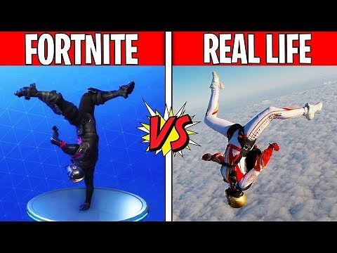 FORTNITE DANCES IN REAL LIFE! Fortnite vs. Real Life