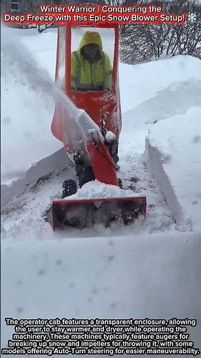 Winter Warrior | Conquering the Deep Freeze with this Epic Snow Blower Setup! ❄️