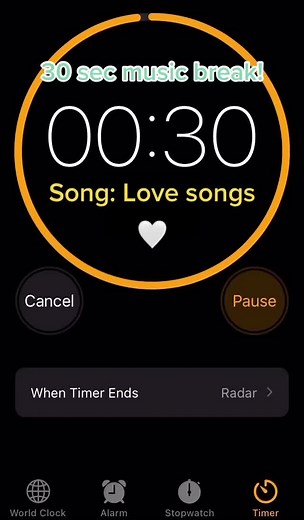 Love Songs 30 Second Music Break