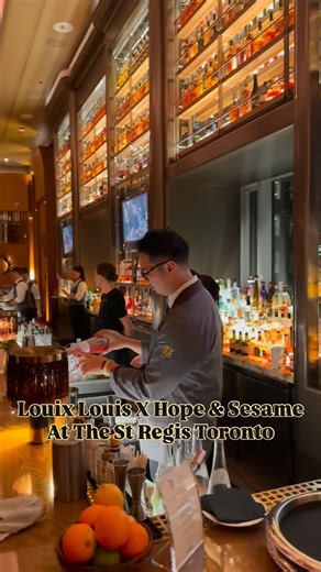 Toronto Papi on Instagram: "Louix Louis and Hope & Sesame at The St Regis Hotel in the heart of Toronto’s Financial District featuring award-winning bartenders, Andrew Ho and Tommy Wong."