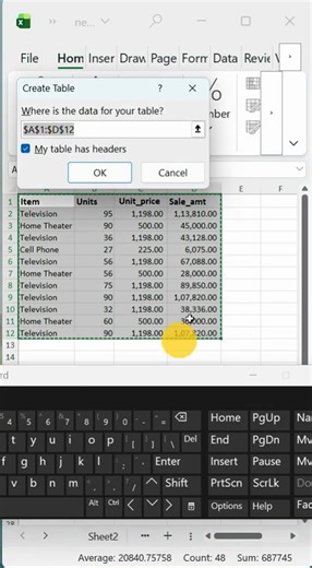 Excel Trick in Seconds: Use Ctrl +T | Table Format +Color Filter &Sorting #computerknowledgebypooja