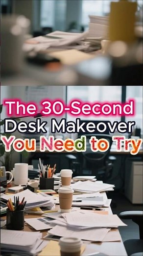 Ultra Satisfying Desk Makeover In 30 Seconds