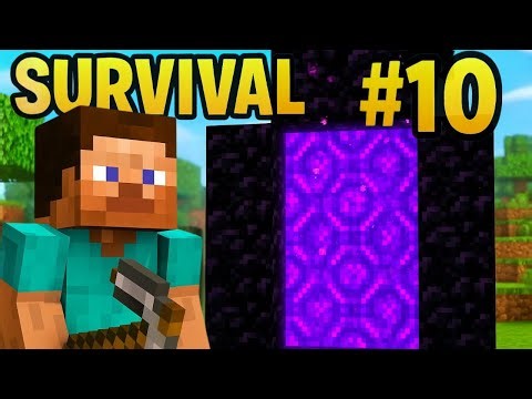 NETHER PORTALI YAPTIM! | MINECRAFT SURVIVAL TÜRKÇE Bölüm 10