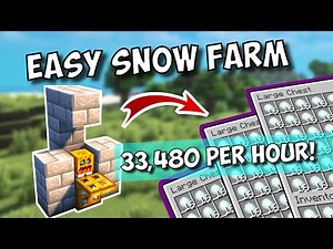 How to make a Snow Farm in Minecraft 1.19! ❄