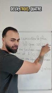 Comment trouver l'équation d'un plan ?