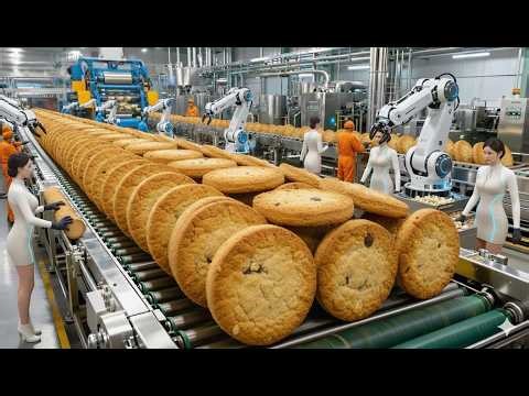How Biscuits Are Made in Massive Factories | From Dough to Colorful Packets