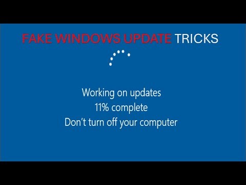 Fake window update tricks || video's || 🔗