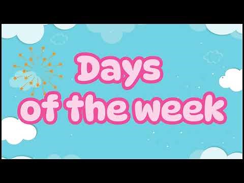 Days Of The Week Song | 7 Days A Week | Seven Days a Week For Kids