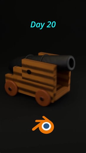 Day 20 - Blender Learning | Final Project Begins | Cannon Modeling.