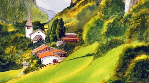 Join Bill Holkham for this step-by-step watercolor tutorial of the Swiss Alps. Switzerland is such a stunning place to visit, with so many inspiring landscapes to paint. I hope you enjoy this one. The sketch is available to download for our subscribers - https://www.facebook.com/100090090181895/subscribe/ Materials list - https://www.amazon.com/shop/letspaintwatercolors Arches 300lb Rough Paper Winsor Yellow Winsor blue Alizarin Crimson Light Red Sap Green Mop Brush No.20 Round Brushes 12, 8, 5