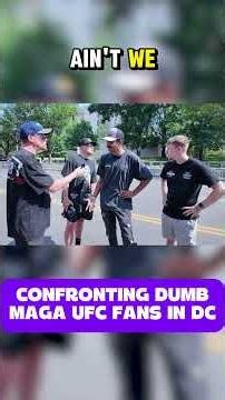 UFC MAGA fans can't answer BASIC questions outside of White House! #maga #donaldtrump #ufc