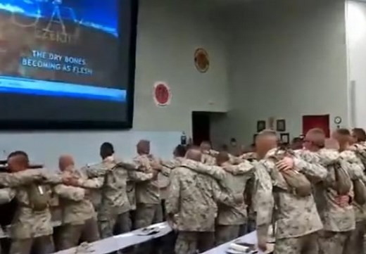 U.S. Marines chant: 'There's no God like Jehovah!'