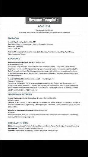 Modern Resume Template That Gets You Interviews | Clean & Professional CV Design
