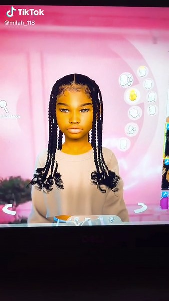 Sims 4 CC Child Hair Transformation