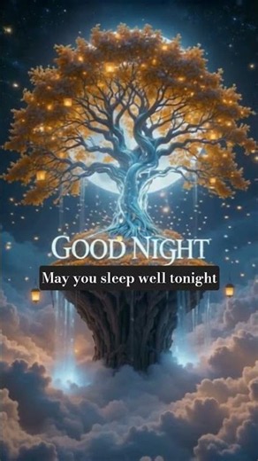 🌙 Good Night | Magical Crystal Tree Under Moonlight ✨ Sleep Peacefully Tonight