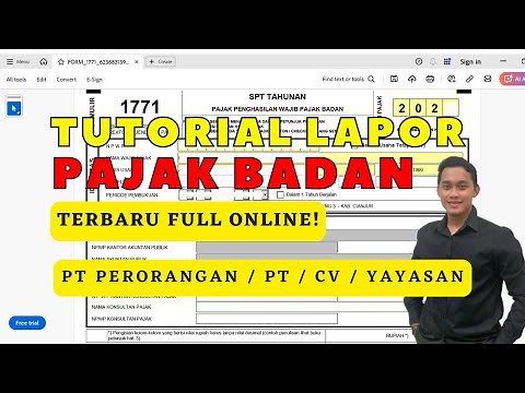 Cara Cepat Lapor SPT Tahunan Badan Perusahaan Online 2024 | Eform PDF 1771