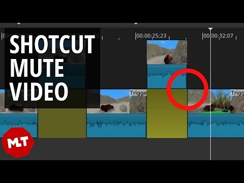 Shotcut: Mute Parts of Video Tutorial