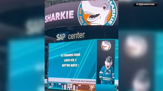 San Jose Sharks apologize for fan's video board message about ICE on Hispanic Heritage Night