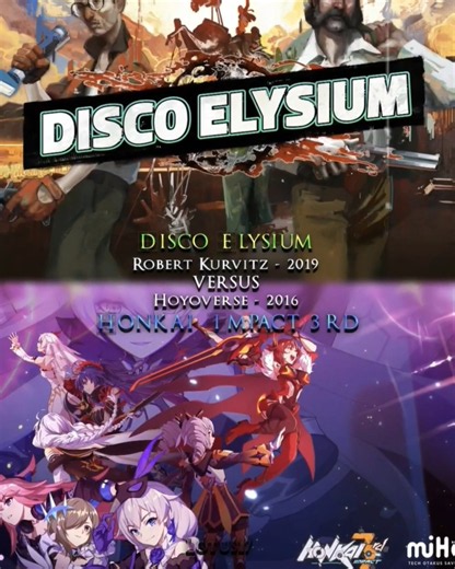 Disco Elysium vs Honkai Impact 3rd | Harry Du Bois vs Otto Apocalypse #shorts #fyp #writing