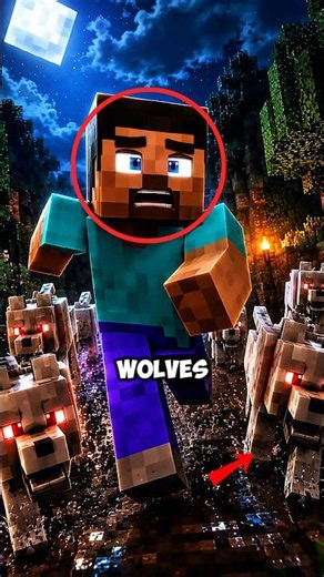 Minecraft Mystery: Wolves Follow Steve For A Dark Reason 👀