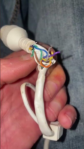 Hikvision IP Camera Cable Pinout - in order org/wht, org, grn/wht, blu, blu/wht, grn, Brn/wht, brn.