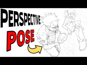 How I draw Perspective Poses (it's really easy)