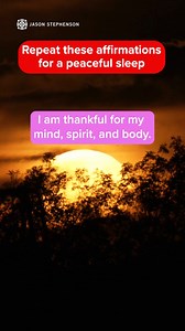 3.7K views · 131 reactions | Repeat these affirmations for a peaceful sleep  #jasonstephenson #jasonstephensonmeditate #dailyaffirmations | Jason Stephenson | Facebook