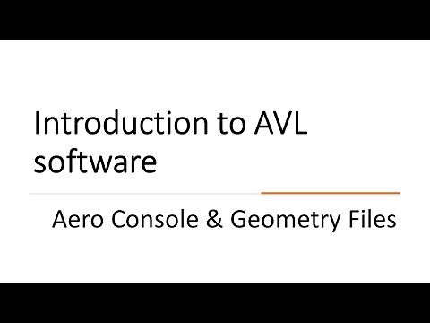 AVL Tutorial - Part 04 - Aero Console and Geometry Files