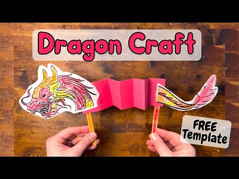Chinese New Year Dragon Craft (Free Printable)