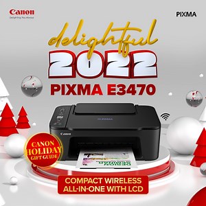 BE DELIGHTED THIS CHRISTMAS with the joyful printer deals. If you need a compact wireless all-in-one printer with LCD for your business or work printing needs, then the #PIXMA #E3470 can help you with that! Offered exclusively at Canon Flagship Stores in Lazada and Shopee! 💡Learn more: https://ph.canon/en/consumer/pixma-e3470/product 🛒Lazada: https://bit.ly/3L7eJFz 🛒Shopee: https://bit.ly/3eMVo0o #TeamCanonPH #PIXMAPrintBeyond | Canon Philippines