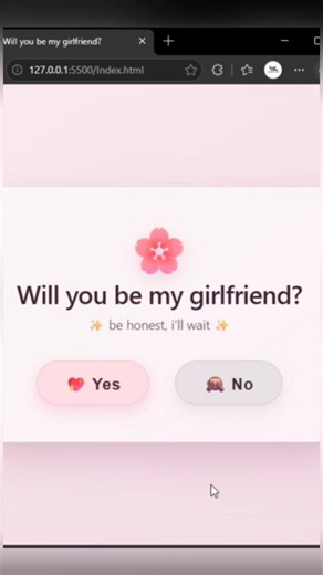 Send this to your Crush 😂 #coding #frontendcourse #python #html #css #viralshorts