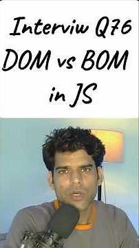 DOM vs BOM in JavaScript | Difference Between DOM and BOM Explained #coding #javascript