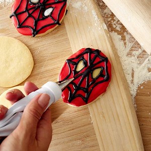 Get creative and bring your kid’s favourite superhero to life! Learn how to make these amazing Spiderman biscuits here: po.st/spidermanbiscuits | Kmart Australia