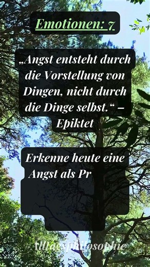 Philosophie im Alltag: Thema - Emotionen/Teil 7