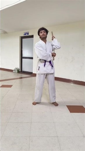 Powerful Nunchaku Moves 🥷 | Karate Weapon Training” #karate #martialarts #nunchuck #shorts