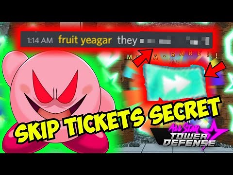 Skip Tickets Secret Revealed by Owner of All Star Tower Defense ASTD