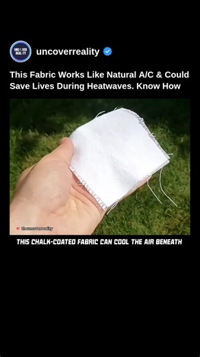 This Fabric Works Like Natural A/C & Could Save Lives During Heatwaves. Know How #tech #shorts