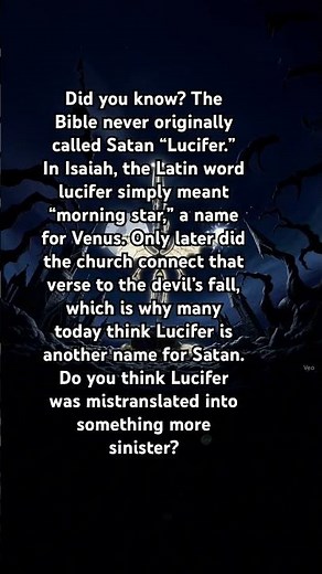 The Real Meaning of Lucifer in the Bible #bible #religion #historyfacts #lucifer