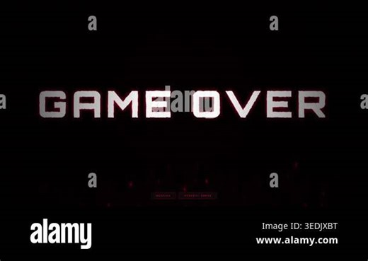 Abstract digital interface with red text, dark minimalist system error background with minimalist UI elements Stock Video Footage - Alamy