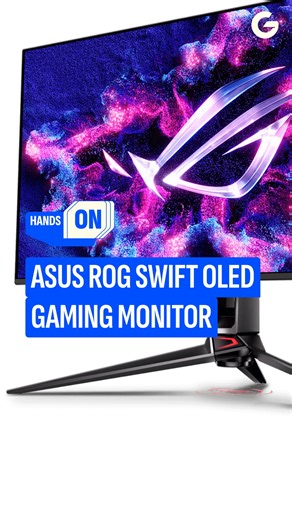 GIZMODO on Instagram: "Asus had the ROG Swift OLED Gen3 on display at CES 2026 in Las Vegas last week. It's a 4K QD-OLED with a 240hz refresh rate and 0.03ms response time. The star of this new iteration of the monitor is the BlackShield film that increases the scratch resistance of the display and the perceived black levels from previous gen models, according to Asus by up to 40%. Tap our link in bio for more of our gaming and monitor coverage from CES 2026. Story: Kyle Barr #asus #gaming #game
