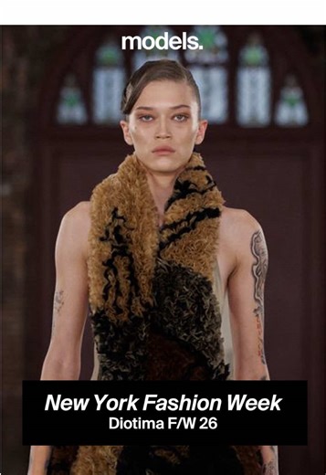 Front row at #Diotima F/W 26 brought out icons, insiders, and top models to see #RachelScott’s latest vision. The collection drew from Afro-Cuban modernist Wifredo Lam—exploring identity, spirituality, and resistance through striking silhouettes. Go front row with Models.com and see the full collection in bio. #nyfw #tiktokfashion #modelsdotcom