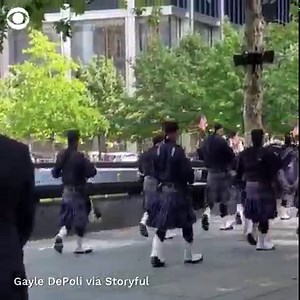 3.3K views · 69 reactions | Members of a NYPD band performed at the 9/11 Memorial in New York on September 10 — ahead of the 20-year anniversary of the attacks. https://cbsn.ws/3EhjOr1 | 48 Hours | Facebook