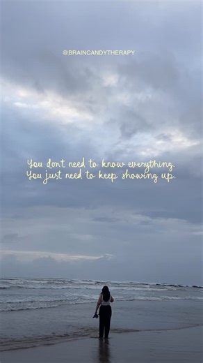 Brain Candy on Instagram: "January starts with lists, plans, and big intentions. Some days you follow through. Some days you don’t. A few goals begin to take shape, others quietly fall away. And somewhere in between, life happens. This isn’t the end of your resolutions. It’s just the beginning of learning what works for you. Keep showing up. Things have a way of falling into place. . . . [near year, new affirmations, new beginnings, new growth, new mind set, reflection, end of beginnings, therap