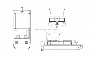 Pontoon Boat - Free CAD Drawings