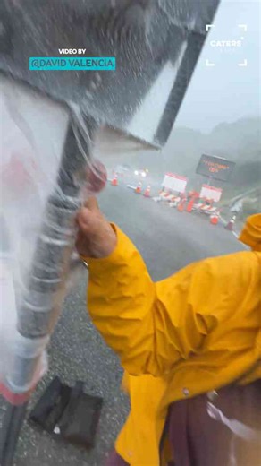 Watch: Storm in Los Angeles batters news crews mid-broadcast